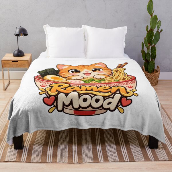 Item preview, Ramen Mood Cute Orange Cat Kawaii Japanese Noodles designed and sold by FujinStore24.