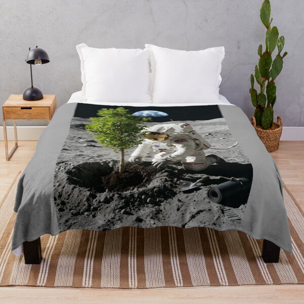 Item preview, Astronaut planting tree on the moon designed and sold by WiseBow.