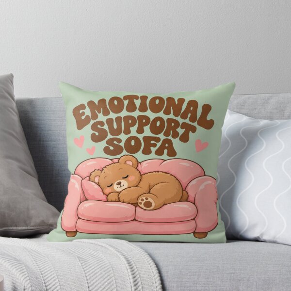 Item preview, Emotional Support Sofa | Cute Minimalist Teddy Bear Edition designed and sold by littleblued.