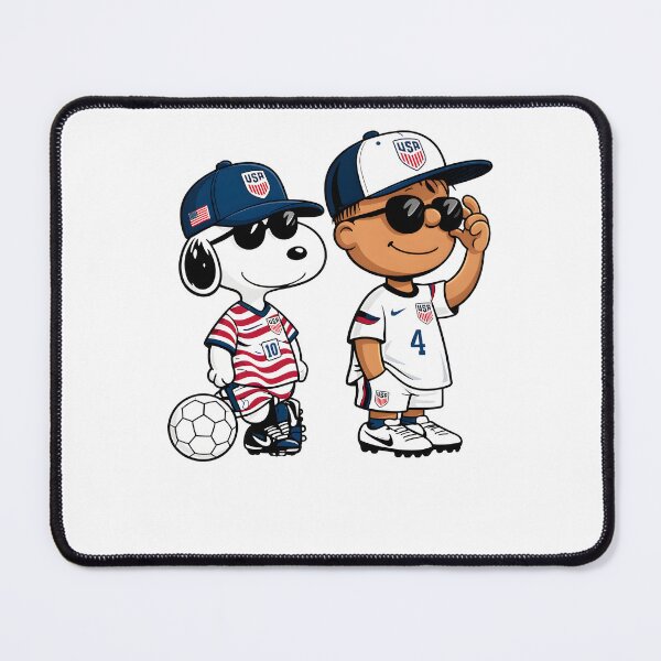 Item preview, Snoopy & Boy USA Soccer Cool Vibes designed and sold by AdrianMis.