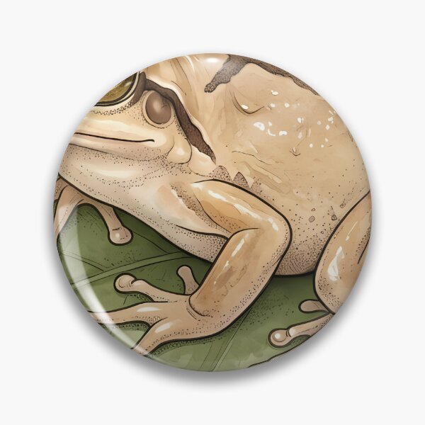 Item preview, Vintage Naturalist Spring Peeper on a Leaf — Antique Amphibian Art designed and sold by Catch333.