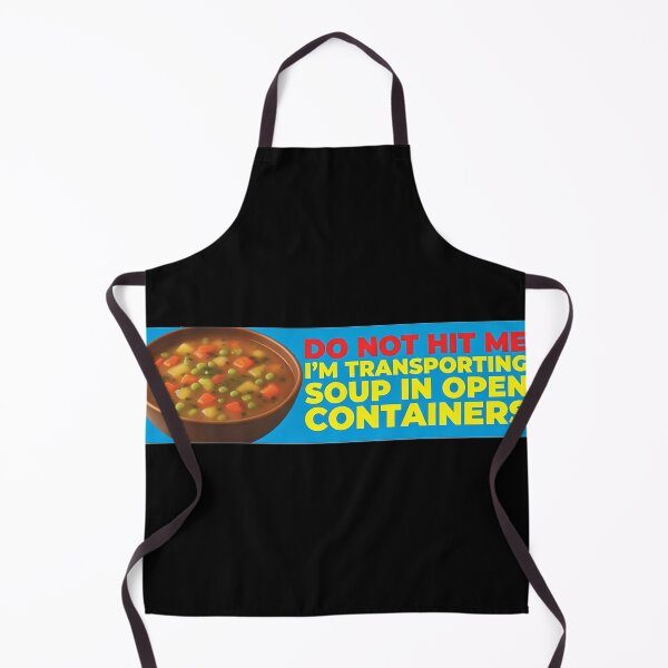Item preview, Do Not Hit Me I'm Transporting Soup Open Containers Funny Bumper designed and sold by SULALA-cats.