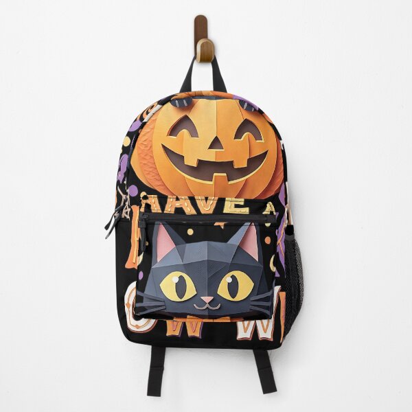 Item preview, Have a Spooky Meow-Ween: Papercraft Black Cat Pumpkin designed and sold by CuteKats.