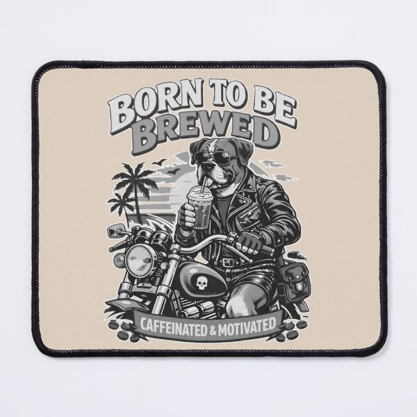 Item preview, Born To Be Brewed Boxer Dog designed and sold by DIGOR shop.