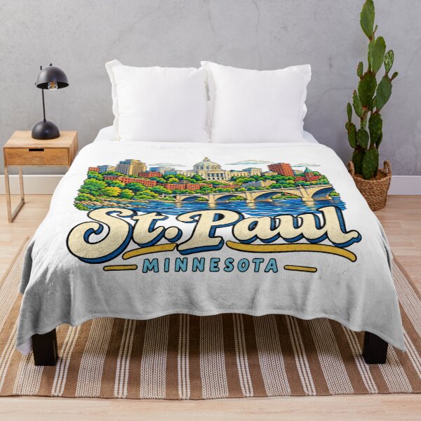 Item preview, Hand Drawn St. Paul Minnesota Travel Souvenir Landmark Gift designed and sold by MichaeIRellov.