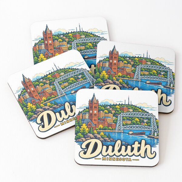 Item preview, Hand Drawn Duluth Minnesota Travel Souvenir Landmark Gift designed and sold by MichaeIRellov.