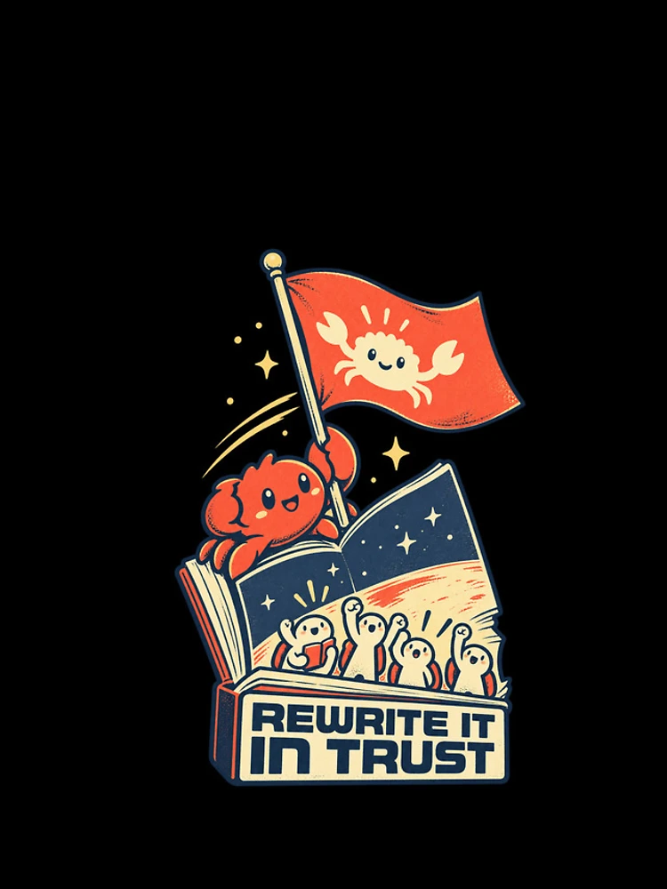 Thumbnail 4 of 4, iPhone Case, Rewrite It In Rust Funny Programming designed and sold by PensaPo2.