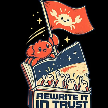 Artwork thumbnail, Rewrite It In Rust Funny Programming by PensaPo2