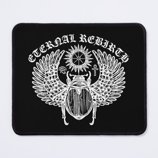 Item preview, Eternal Rebirth Egyptian Winged Scarab Gothic Tattoo designed and sold by Minem39.