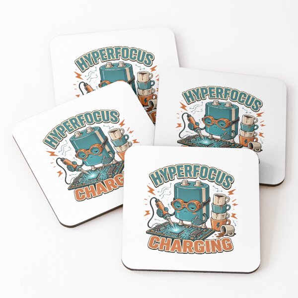Item preview, Hyperfocus Charging Capacitor Soldering Electronics Neurospicy Maker Humor designed and sold by lenalenspod.