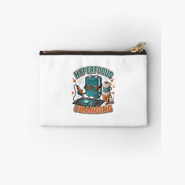 Item preview, Hyperfocus Charging Capacitor Soldering Electronics Neurospicy Maker Humor designed and sold by lenalenspod.