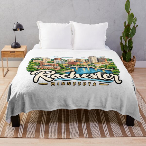 Item preview, Hand Drawn Rochester Minnesota Travel Souvenir Landmark Gift designed and sold by MichaeIRellov.