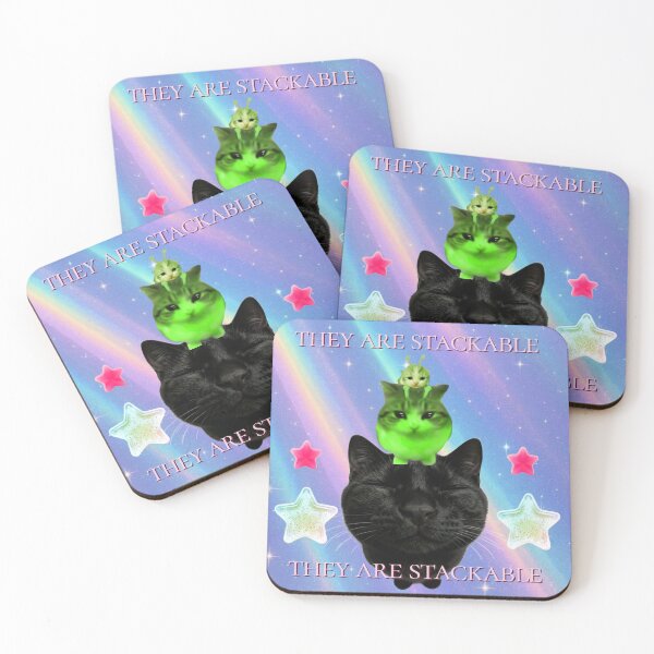 Item preview, stackable cats designed and sold by bukopandangirl.