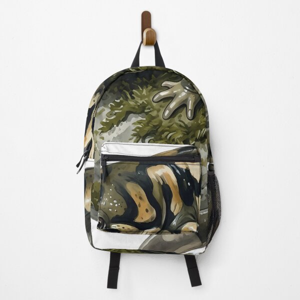 Item preview, Vintage Naturalist Tiger Salamander on a Mossy Pebble — Antique Amphibian Print designed and sold by Catch333.