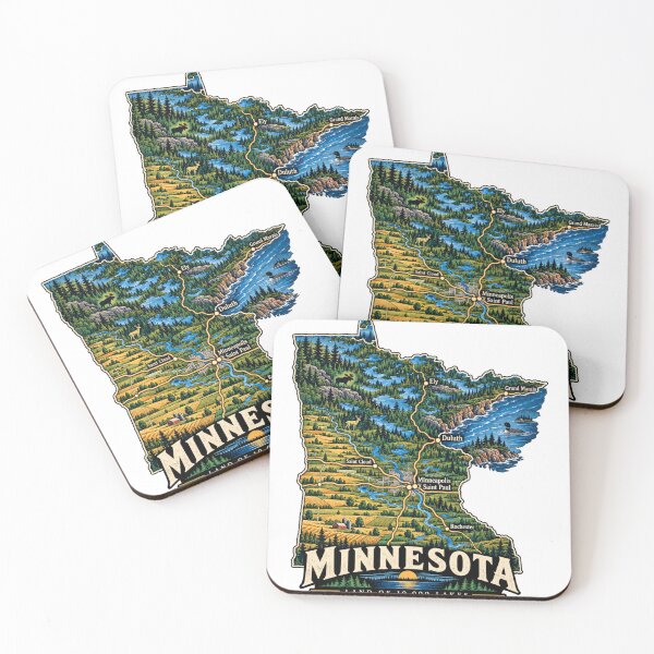 Item preview, Vintage Minnesota Travel Souvenir Landmark Gift designed and sold by MichaeIRellov.