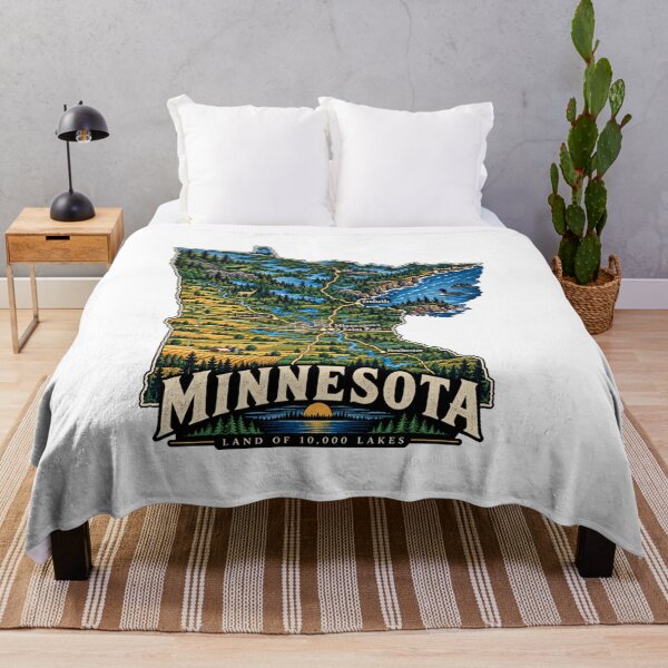 Item preview, Vintage Minnesota Travel Souvenir Landmark Gift designed and sold by MichaeIRellov.