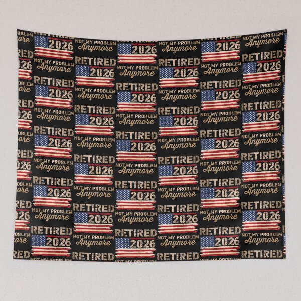 Item preview, Retired 2026 Not My Problem Anymore Us Flag Retirement designed and sold by serialcarachts.