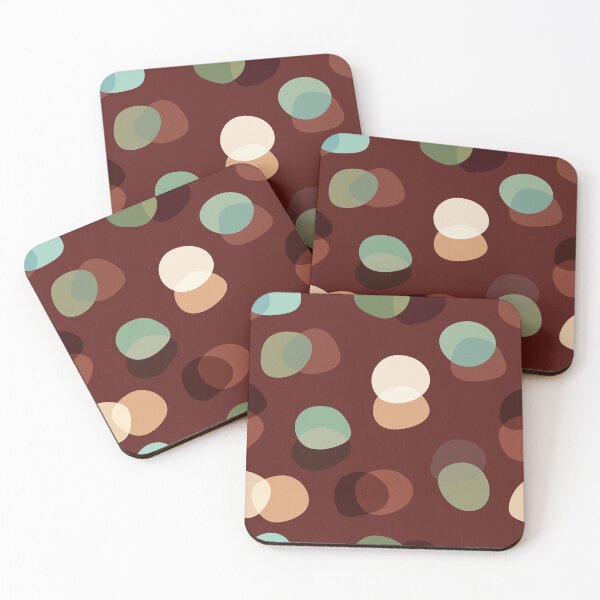 Item preview, Burgundy Retro Organic Shapes – 70s Abstract Pattern designed and sold by alijun.