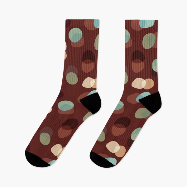 Item preview, Burgundy Retro Organic Shapes – 70s Abstract Pattern designed and sold by alijun.