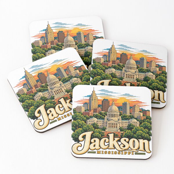 Item preview, Vintage Jackson Mississippi Travel Souvenir Landmark Gift designed and sold by MichaeIRellov.