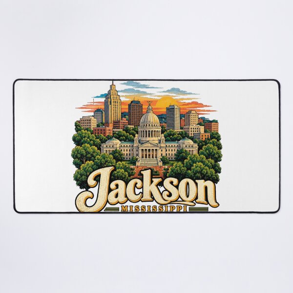 Item preview, Vintage Jackson Mississippi Travel Souvenir Landmark Gift designed and sold by MichaeIRellov.