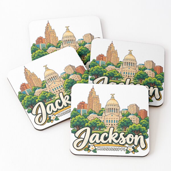 Item preview, Hand Drawn Jackson Mississippi Travel Souvenir Landmark Gift designed and sold by MichaeIRellov.