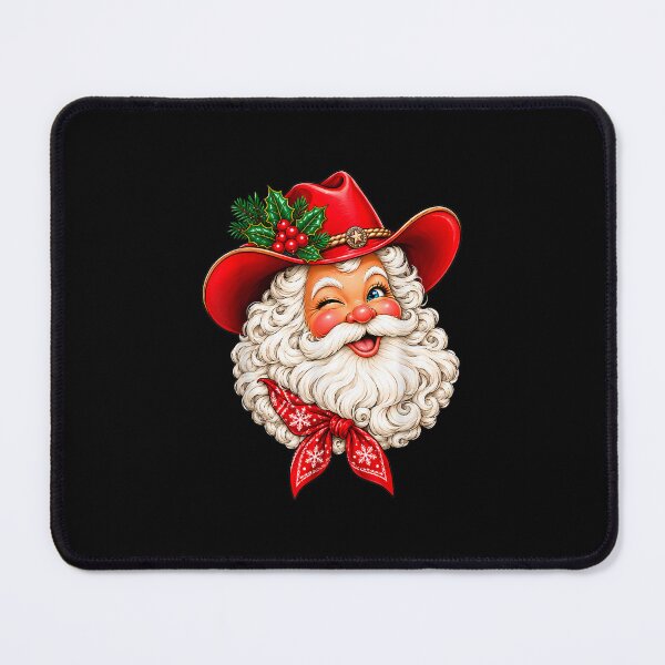 Item preview, Winking Santa in a Red Western Hat designed and sold by LakenDraphil.