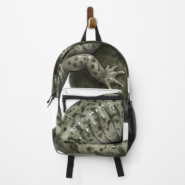 Item preview, Vintage Naturalist Green Salamander on a Mossy Pebble — Antique Amphibian Print designed and sold by Catch333.