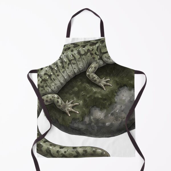 Item preview, Vintage Naturalist Green Salamander on a Mossy Pebble — Antique Amphibian Print designed and sold by Catch333.