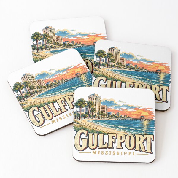 Item preview, Vintage Gulfport Mississippi Travel Souvenir Landmark Gift designed and sold by MichaeIRellov.