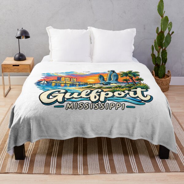 Item preview, Hand Drawn Gulfport Mississippi Travel Souvenir Landmark Gift designed and sold by MichaeIRellov.
