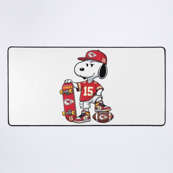 Item preview, Snoopy Kansas City Football Skater Fan Art designed and sold by gaygamonzo.