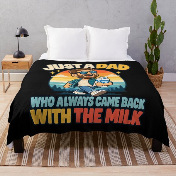 Item preview, Just A Dad Who Always Came Back With The Milk Funny Dad Design designed and sold by stmpdwrld.