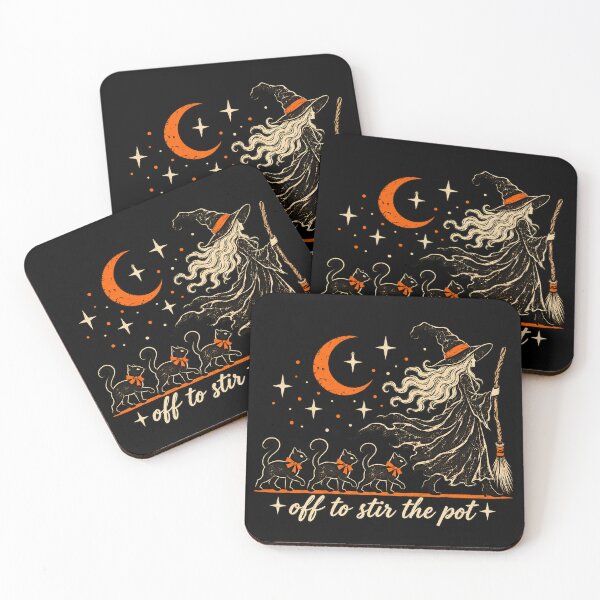 Item preview, Off to Stir The Pot Witch Black Cat Halloween designed and sold by GenioFin.