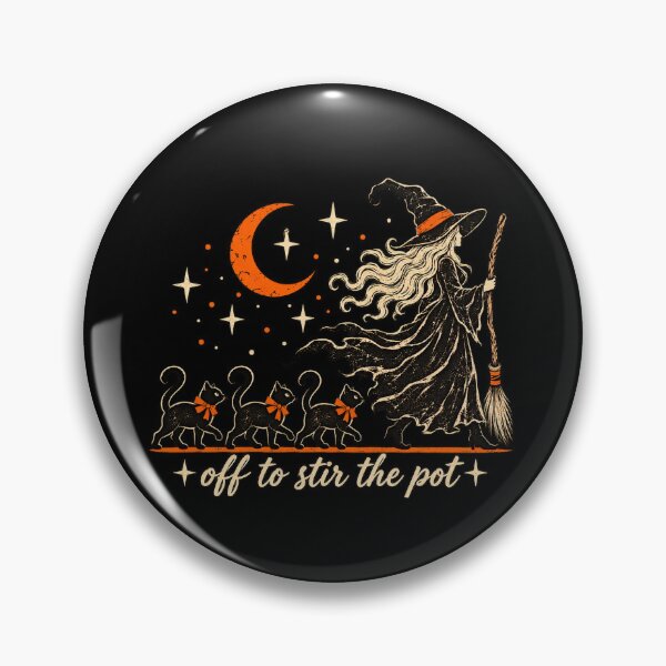 Item preview, Off to Stir The Pot Witch Black Cat Halloween designed and sold by GenioFin.