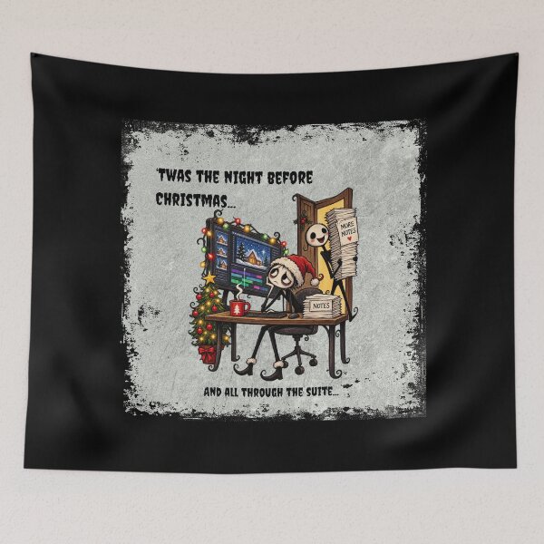 Item preview, The Notes Before Christmas - Gothic Video Editor Christmas Design designed and sold by jkleditor.