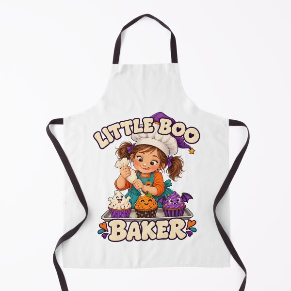 Item preview, Funny Candy Kids Halloween Baking Apron – Cooking Little Girl designed and sold by SnoyTextil.