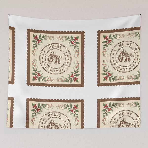 Item preview, Vintage Holly Berry Christmas Stamp Frame designed and sold by danaJG.