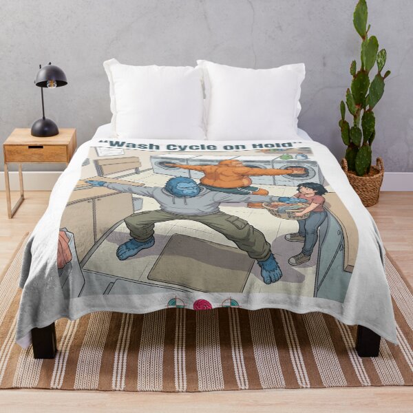 Item preview, Wash Cycle on Hold - Funny Bigfoot Laundry Yoga Cartoon designed and sold by Whimsy Trail Co.