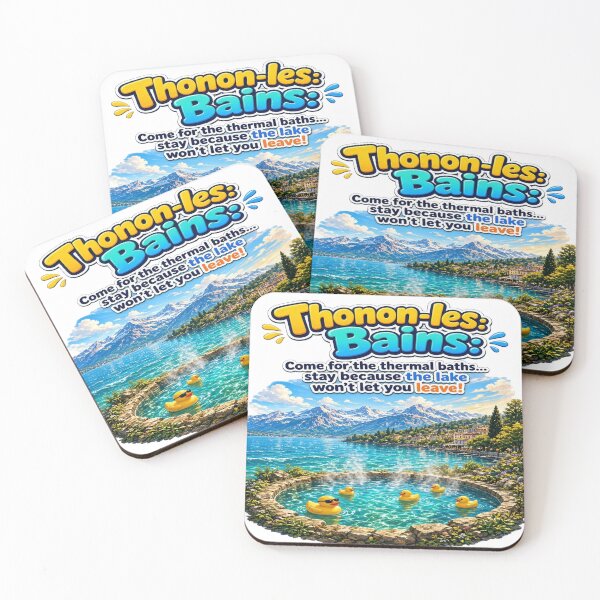 Item preview, Thonon-les-Bains Thermal Spa French Alps Lake Geneva Souvenir T-Shirt designed and sold by Sushikidsntoddlers.