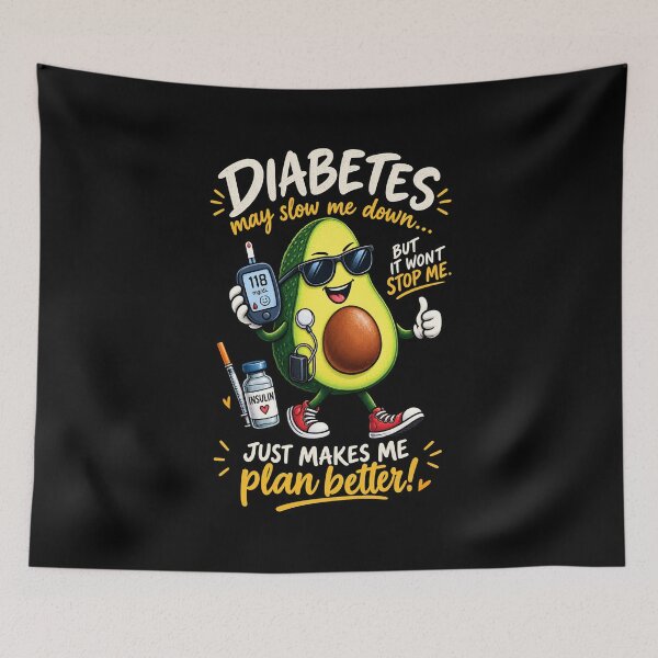 Item preview, Diabetes May Slow Me Down - but it won't stop me designed and sold by SidTastic .