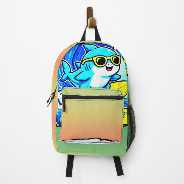 Item preview, Kawaii Surfing Shark - Surf Up Summer Beach Fun designed and sold by AstronautMerch.