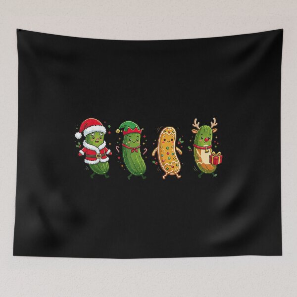 Item preview, Christmas Pickles in Four Festive Costumes designed and sold by LakenDraphil.