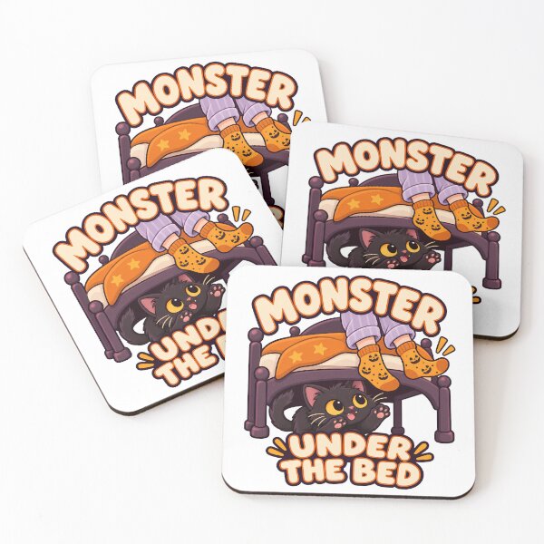 Item preview, Funny Monster Under The Bed Cat designed and sold by UvooArt.