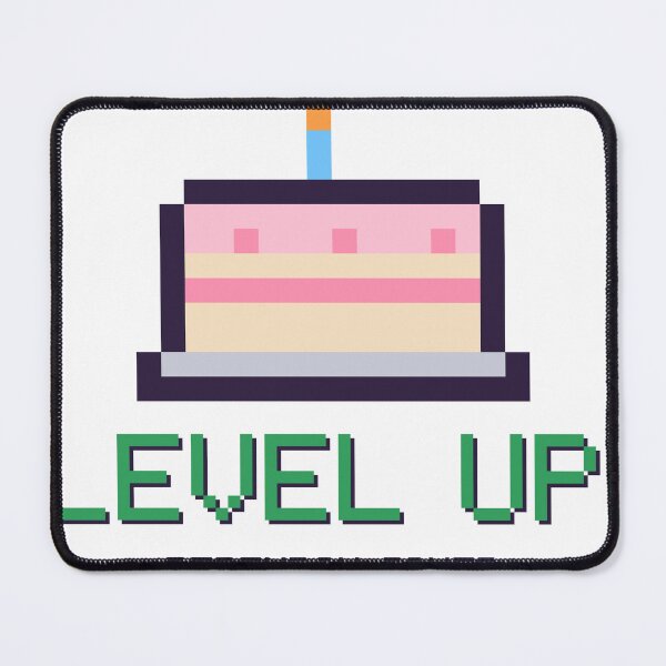 Item preview, Level Up Birthday Gamer Pixel Cake designed and sold by Pixel Pantry.
