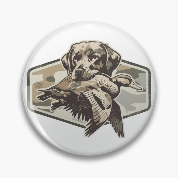Item preview, Retriever Dog Carrying Duck Vintage Hunting Art designed and sold by ArtbySunRaeer.