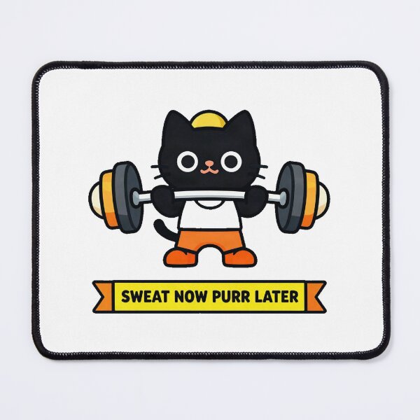 Item preview, Gym Black Cat Heavy Lifting designed and sold by Arc2020.