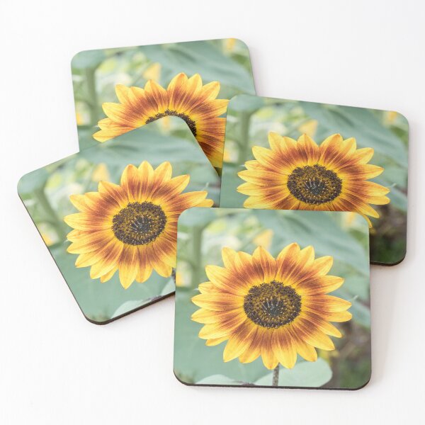 Item preview, Vibrant Sunflower Blooming in Warm Yellow and Rufous Red designed and sold by Georgia Mizuleva.