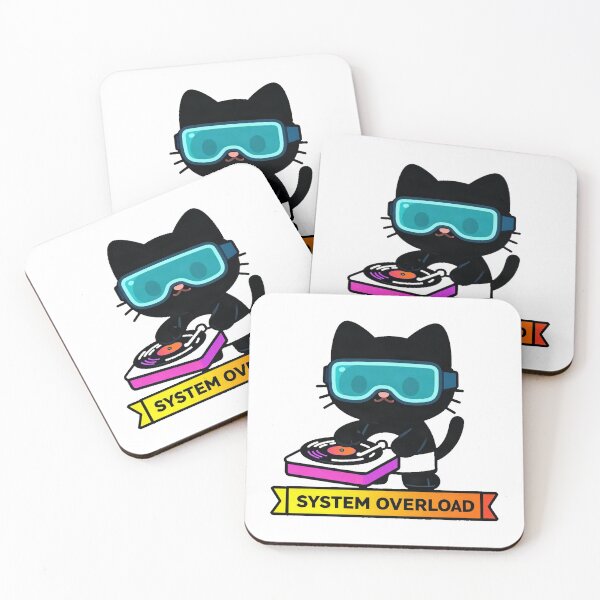Item preview, Cyberpunk Gamer Black Cat DJ designed and sold by Arc2020.