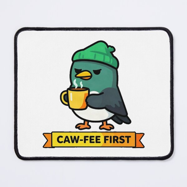 Item preview, Moody Crow Sipping Morning Coffee designed and sold by Arc2020.